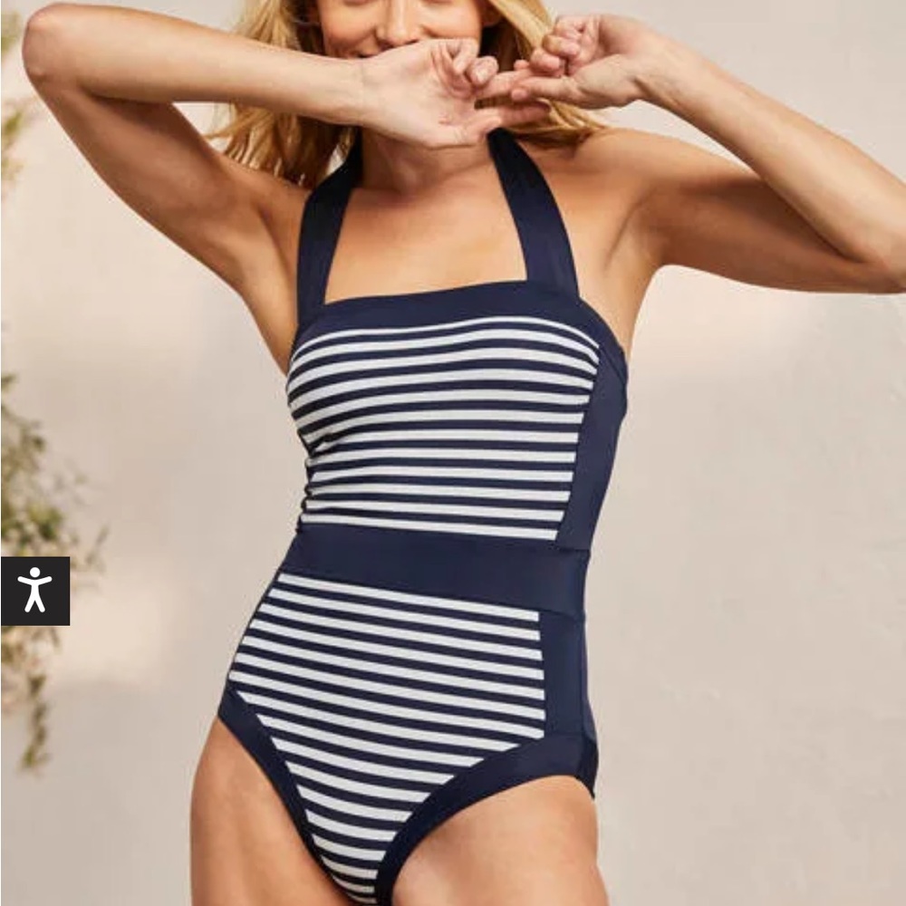 Boden Santorini Swimsuit in Navy Multi dot (not the stripes pictured)